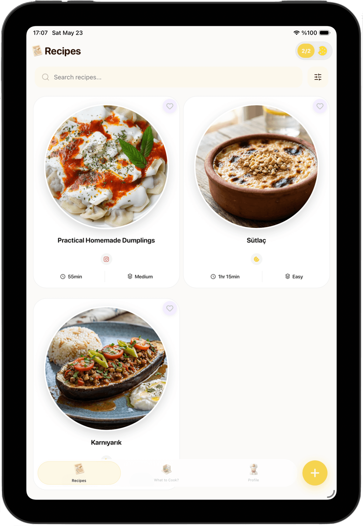 Cookie App on iPad