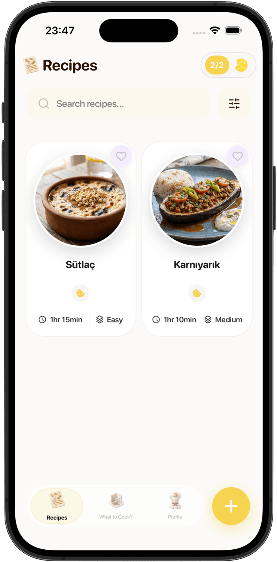 Cookie App on iPhone